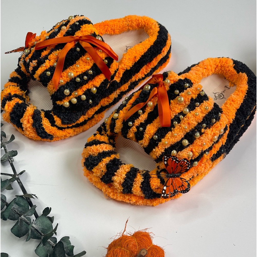 Handmade Fall Pumpkin Spice Handcrafted Slides